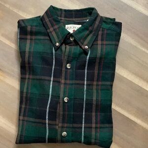 RedHead Green and Black Flannel Button Down Shirt